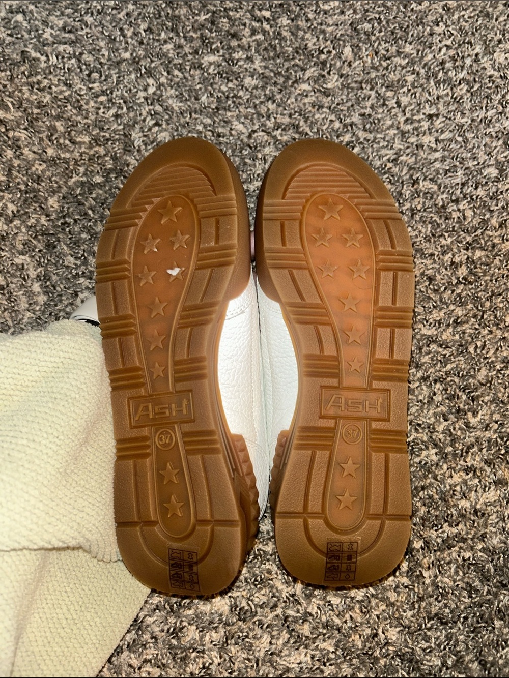 Ash Pure Mary Jane Leather Sneaker 37 7 - Picture 4 of 7